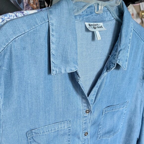 NEW - Hesters & Orchard Soft Denim Shirt Jacket - Picture 2 of 16